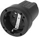 Schuko Mini Socket IP44 Grounded Black Version Schuko 16A 230V 25 Pieces