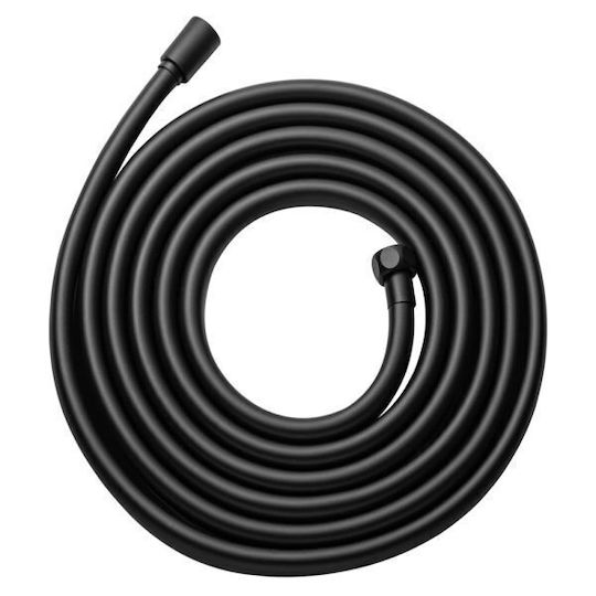 Spv L Σπιράλ Τηλεφώνου Ντουζ Pvc 1.5μ Μαύρο Matte Shower Head Hose 1.5m Matte Black