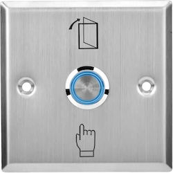 Mentor Acs033 Access Control Exit Button No Com 12v Recessed Illuminated Steel