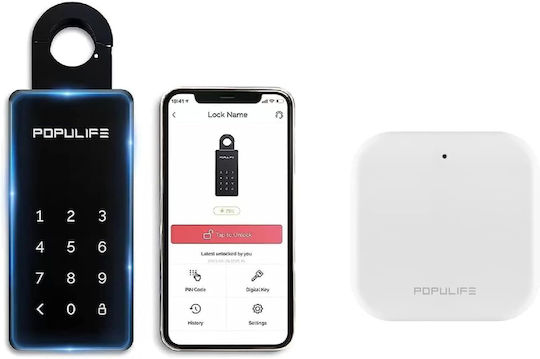 Έξυπνη Εξωτερική Θήκη Κλειδιών Wifi Bluetooth Populife Ip66 Gateway Είδη Προβολής Έκθεσης Κατηγορία Α
