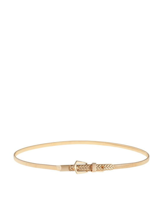 Elastische Damen Gürtel Kette Gold