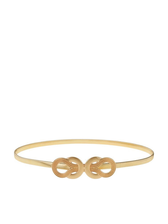 Elastische Damen Gürtel Kette Gold