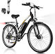 Evercross EK28M 28" Negru Bicicletă Electrică de Oraș