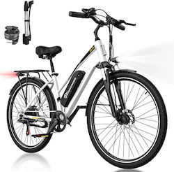 Evercross EK28W 28" Bicicletă Electrică de Oraș Albă Evercross EK28W 28" Bicicletă Electrică de Oraș Albă