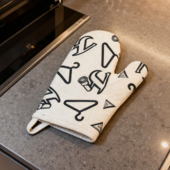Fabric Oven Mitt
