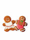 Family Gingerbread Christmas Pillow Set