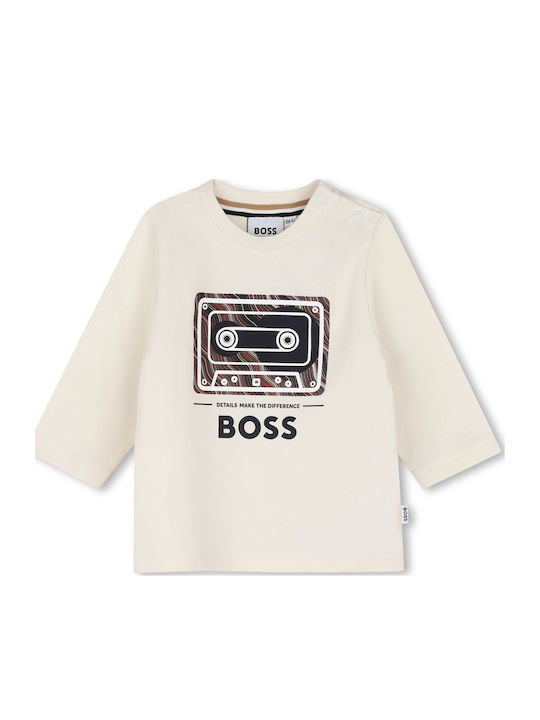 Kids Long-sleeved Blouse Ecru