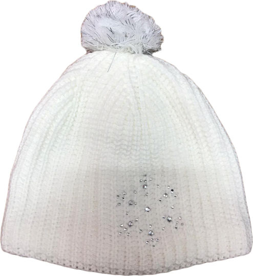Beanie Unisex Strickmütze in Weiß
