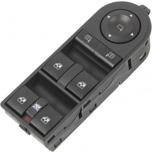 Πίνακας Διακοπτών Ρύθμισης Παραθύρων Opel Astra H Zafira B 18 Ακίδων Εμπρός Αριστερά 13228877