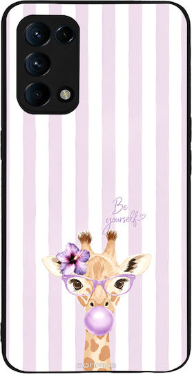 Sonique Stripe Stories Series Case Oppo Find X3 Lite 5g Lilac Giraffe Bubblegum