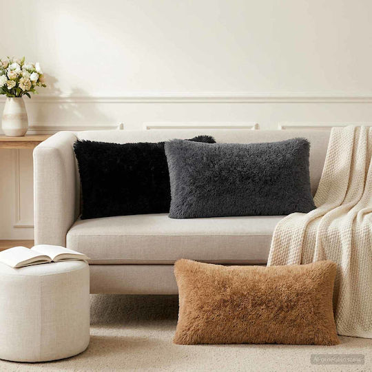 vidaXL Perna De Canapea Heerlen Fleece Taupe 40x80 Cm