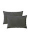 vidaXL Sofa-Kissen Heerlen aus Samt Dunkelgrau 30x50cm