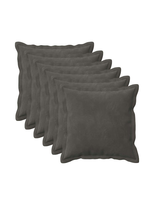 vidaXL Sofa-Kissen Houten aus Samt Dunkelgrau 5...