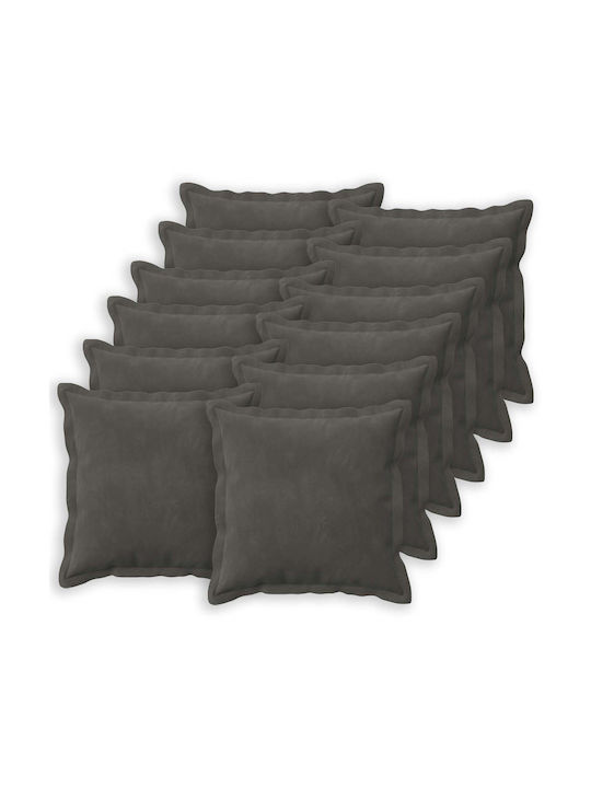 vidaXL Sofa-Kissen Houten aus Samt Dunkelgrau 5...