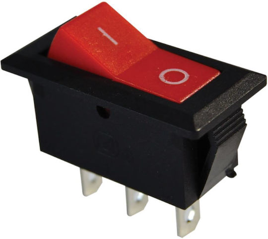 Red Rocker Switch On-off Tes-22