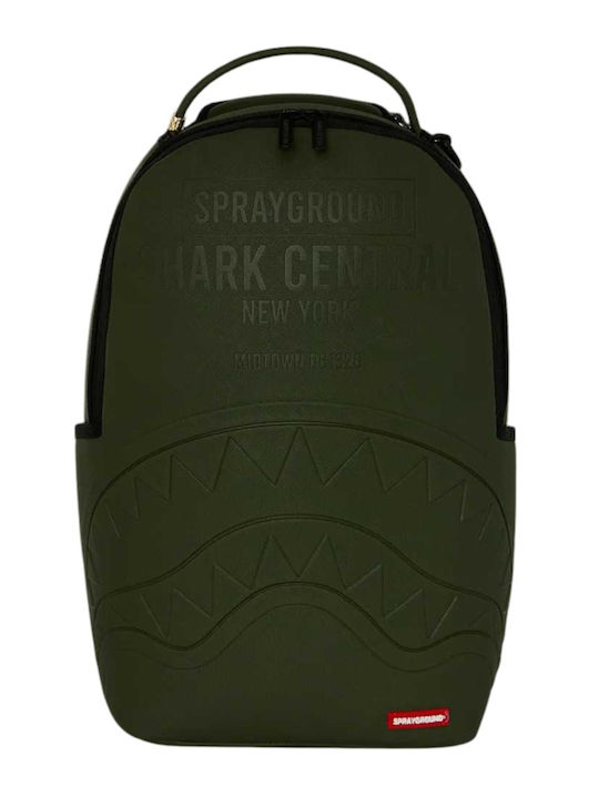 Sprayground Ученическа Раница За Гимназия U Shark Central Embossed Green Nylon