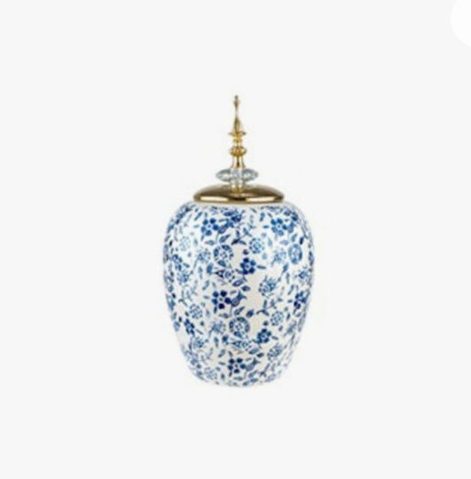 Dekorative Keramik Vase Gold 17.5xY32.5cm
