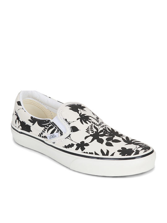 Vans Classic Slip-on-uri pentru femei albe