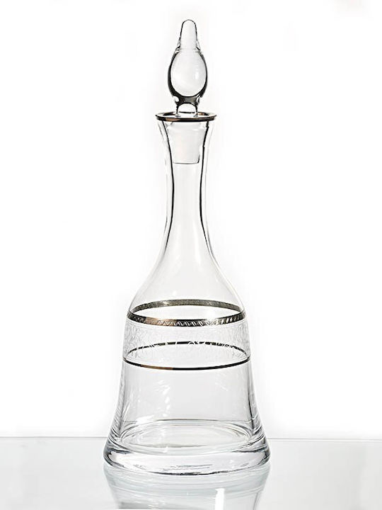 Platinum Flowers Кристална Карафа за Сервиране с Капачка 750ml