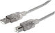 Manhattan USB 2.0 Cable USB-A male - USB-B male Ασημί 1.8m