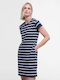 Summer Midi T-Shirt Dress Perfect Navy