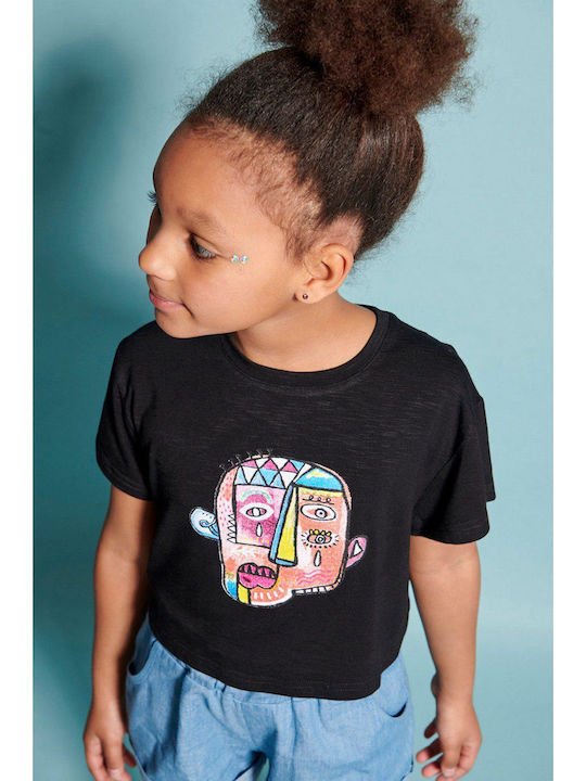 Kids Crop Top Black