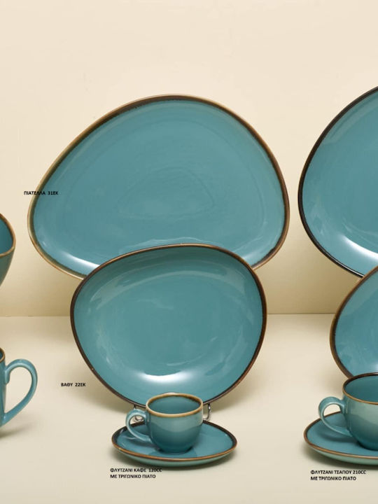 Greenish Design White Porcelain Dinnerware Set 20pcs