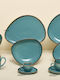 Greenish Design White Porcelain Dinnerware Set 20pcs