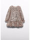 Mädchenkleid mit Pailletten Champagner