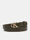 Women's Leather Belt Green