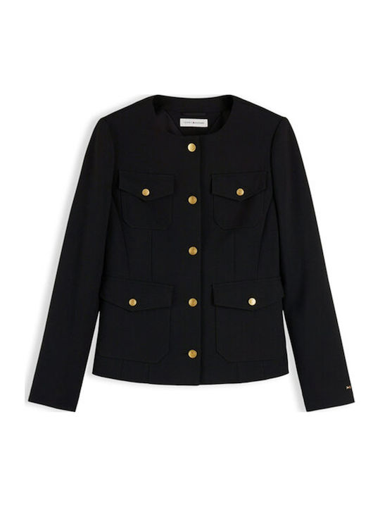 Tommy Hilfiger Sacou scurt de damă negru