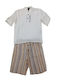 Kids Set with Shorts Summer 2 Pieces Bright White