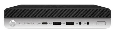 HP Elitedesk 800 G5 Реновирани Клас A (Core i5-9500T/8GB/256GB SSD/Без операционна система) Рефурбиран