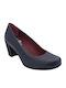 Leder Pumps Marineblaue
