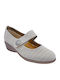 Leather Women's Beige Ballerina Shoes