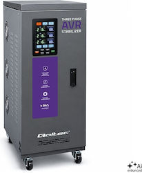 Three-phase Voltage Stabilizer Qoltec Avr Multiprotection 15 Kva Accuracy ± 3% Three-phase Servomotor Lcd Screen Three-phase Voltage Stabilizer Qoltec Avr Multiprotection 15 Kva Accuracy ± 3% Three-phase Servomotor Lcd Screen