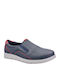 844 Leder Herren Freizeitschuhe Blau