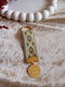 By Anastasia's Art Creations Christening Charm Keychain Green 30 Pieces
