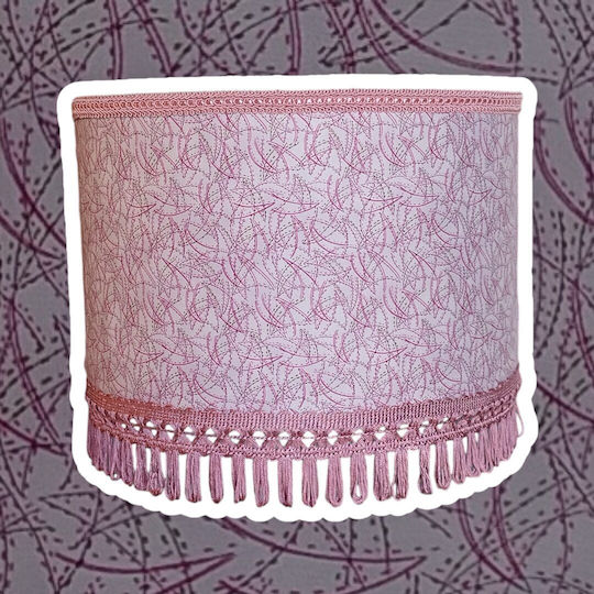 Twist Dimensions Pendant Ceiling Light Pink with E27 Socket 35x24cm