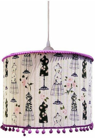 Model In Adjustable Purple Ceiling Light Pendant With E27 Socket 35x20cm