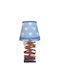 Table Lamp for E27 Fitting with Blue Shade and Base