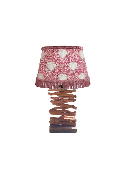Table Lamp for E27 Fitting with Red Shade and Base