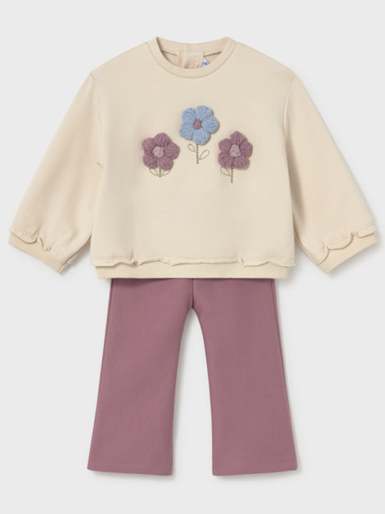 Mayoral Kinderbekleidungsset mit Leggings Winter 2 Stück Violett Mayoral Kinderbekleidungsset mit Leggings Winter 2 Stück Violett
