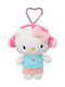 Plushy Keychain Headphones Hello Kitty Citywalk 12cm