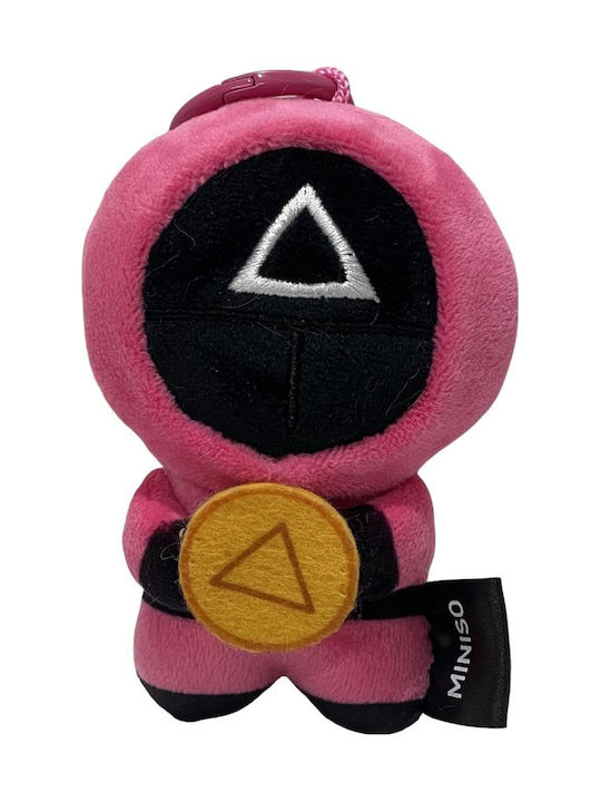 Plushy Keychain Squid Game Guard Red Triangle 10cm