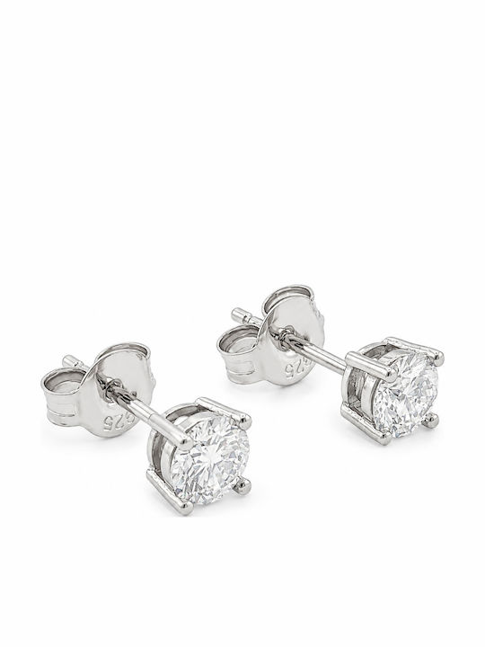 Senzio Belibasakis Ohrringe aus Silber mit Diamant