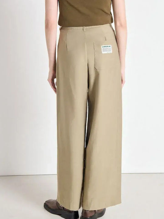 American Vintage Pantaloni Dama Înaltă Talie Di...
