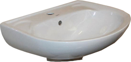 Gloria Rex New Επιτοίχιος Πορσελάνης 54.5x46.5x85cm Λευκός