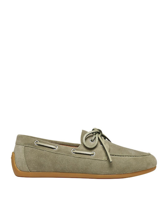Geox Women's Loafers in Khaki Colour