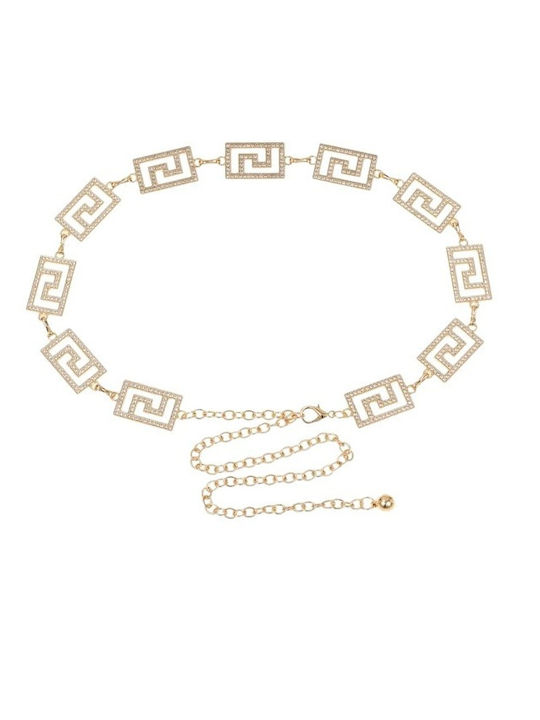 Damen Gürtel Kette Gold